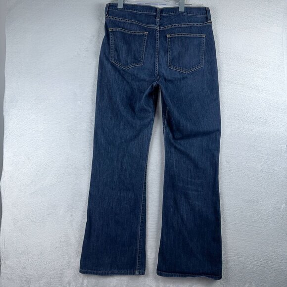 Gap Denim Flare Jeans High Rise Medium Wash Womens Blue Size 12/31T - Picture 2 of 13